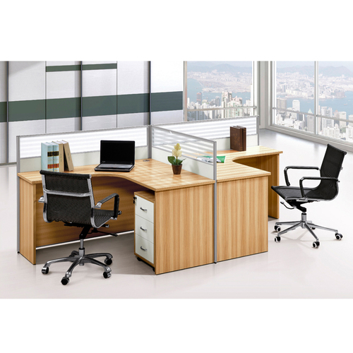 S2025-HZ||双人屏风工作位|办公桌|员工桌|桌子