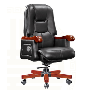 652-HJ||木脚转椅|办公椅|班椅|老板椅|椅子