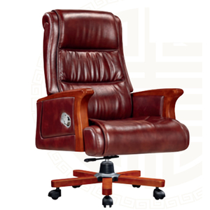 675-HJ||木脚转椅|办公椅|班椅|老板椅|椅子