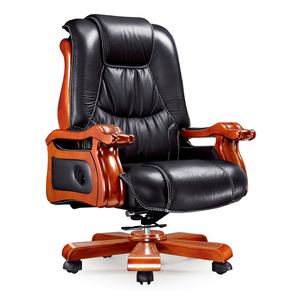 677H-HJ||木脚转椅|办公椅|班椅|老板椅|椅子