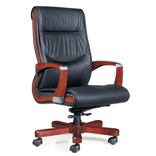 3027A-QM||木脚转椅|办公椅|班椅|老板椅|经理椅|椅子